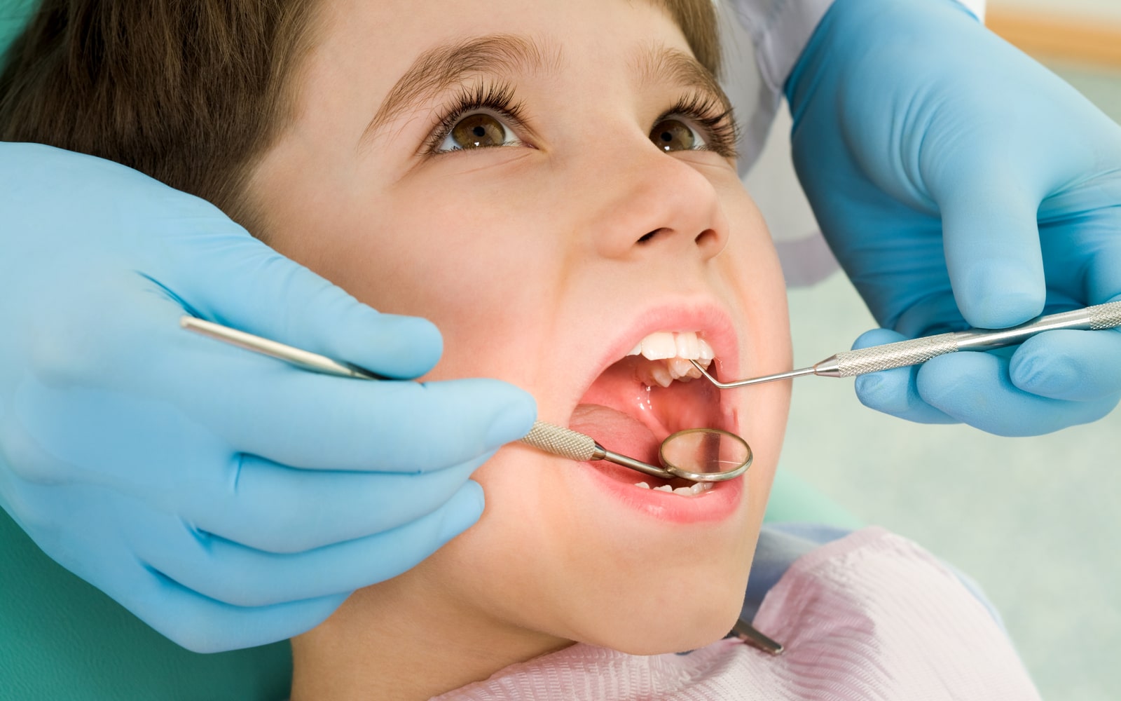 Child Receiving Dental Care Close Up